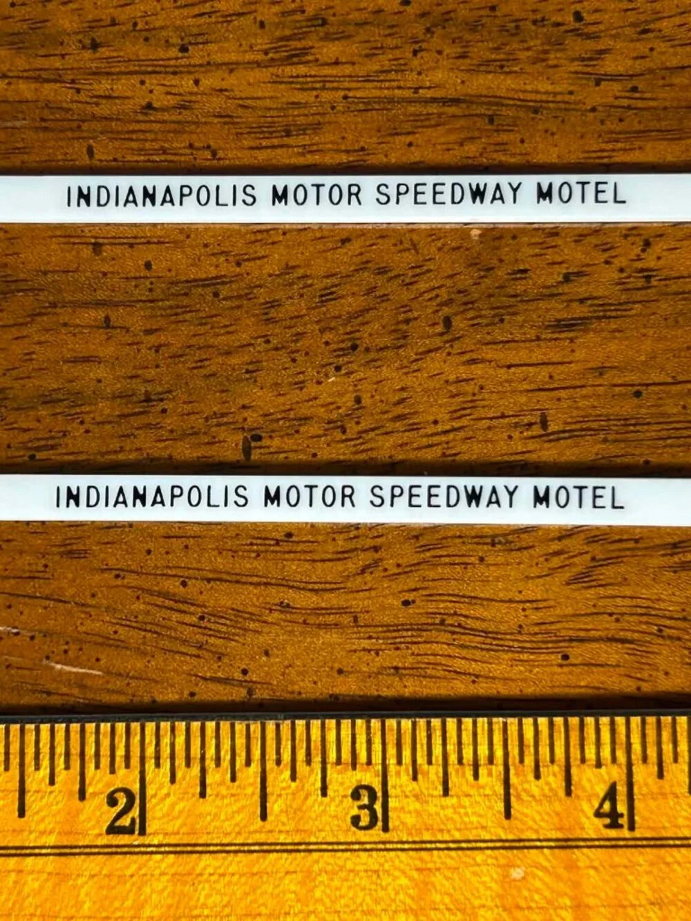 1960s Indianapolis Motor Speedway Motel plastic swizzle sticks